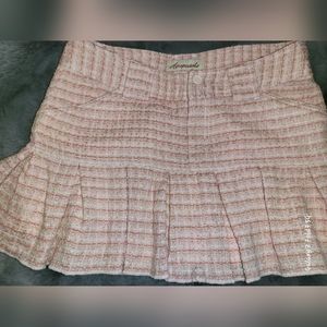 Aeropostale Pleated Pink with hints of mint green. Mini skirt.